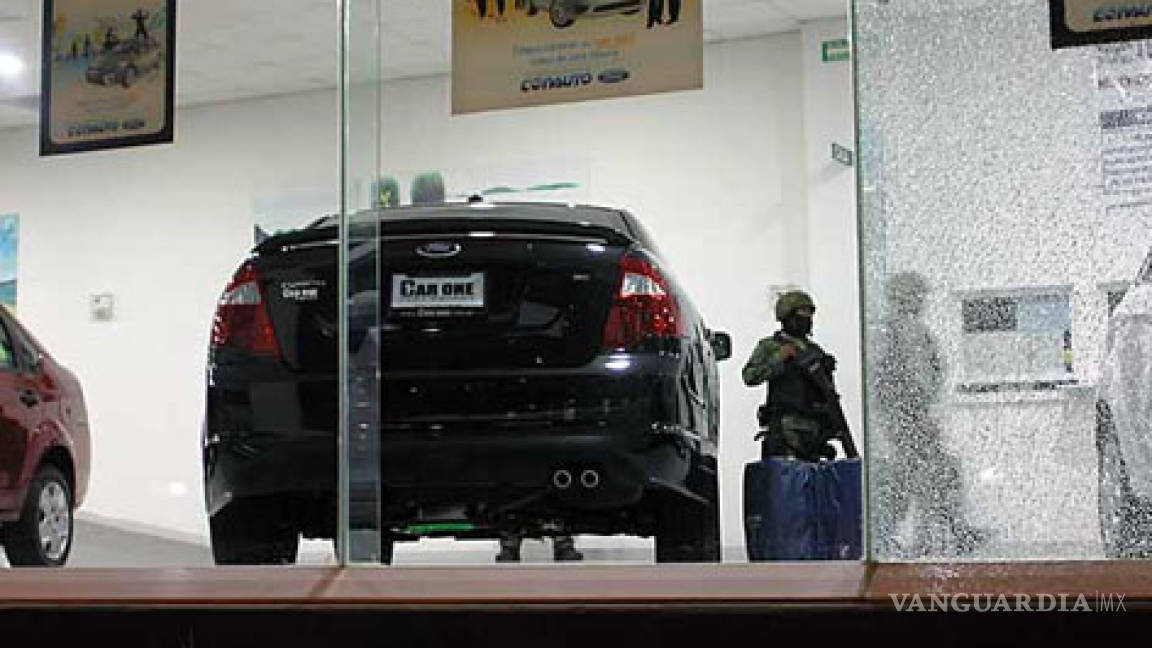 Atacan agencias de autos en Ciudad Victoria, Tamaulipas
