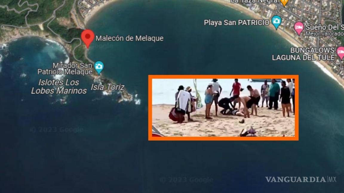 Tras fallecimiento de una joven atacada por un tiburón, la playa de Melaque, Jalisco, se mantiene alerta