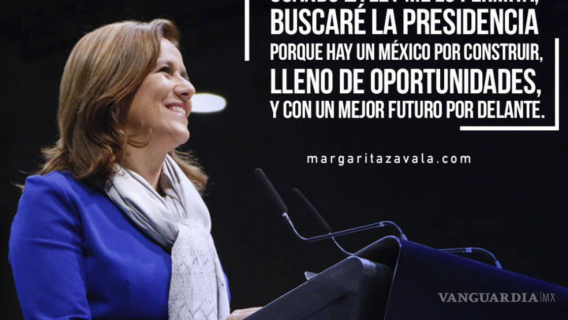 Margarita Zavala confirma aspiración presidencial
