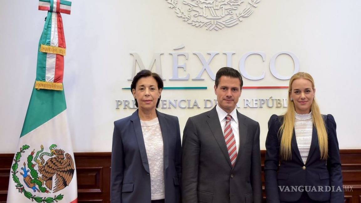 Peña recibe a esposa de opositor Leopoldo López