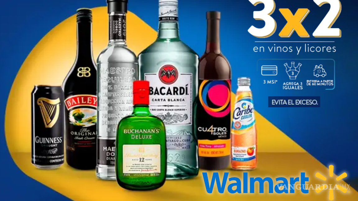 ¿Sed de la mala? Walmart pone en promoción vinos y licores al 3x2 y a meses sin intereses, ¿hasta cuándo dura esta oferta?