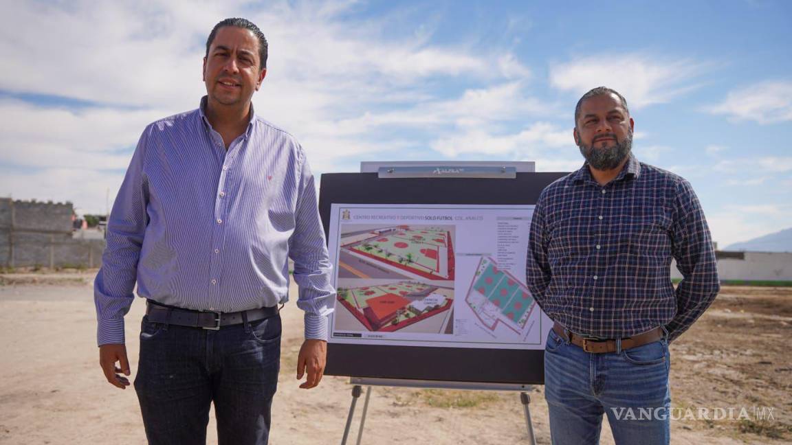 ¡Inicia la cuenta regresiva! Arrancan construcción de deportivo de Colonia Analco en Ramos Arizpe
