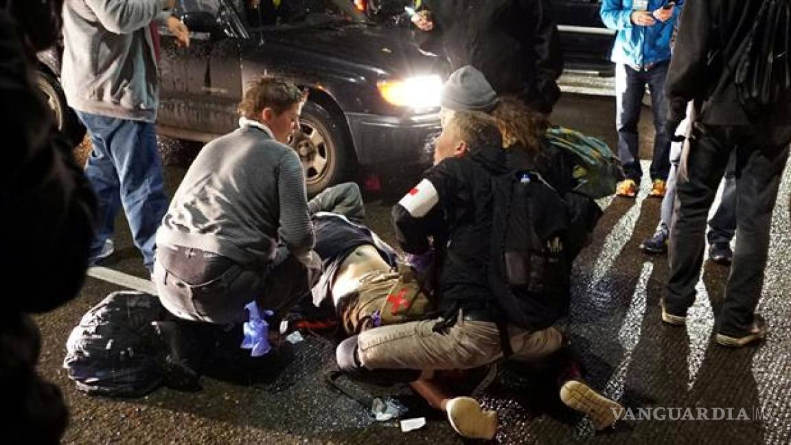 Protestas contra Trump deja un herido de bala en Oregon
