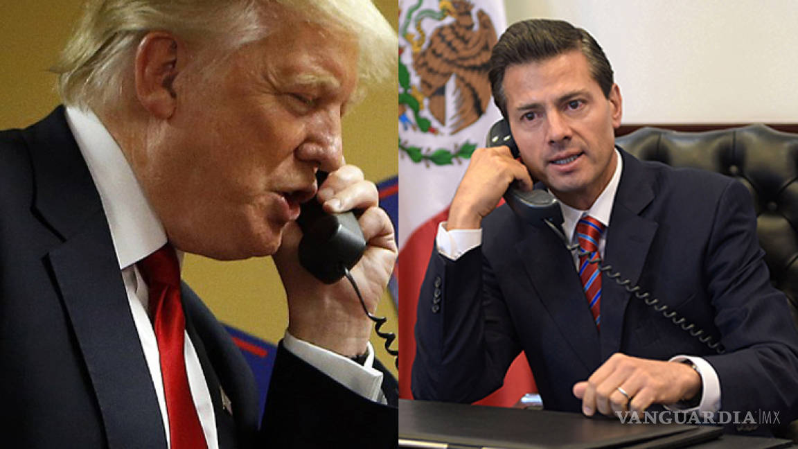 SRE rechaza versión de periodista sobre llamada entre Trump y Peña Nieto