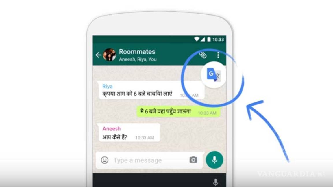 Ahora Google translate desde tu WhatsApp