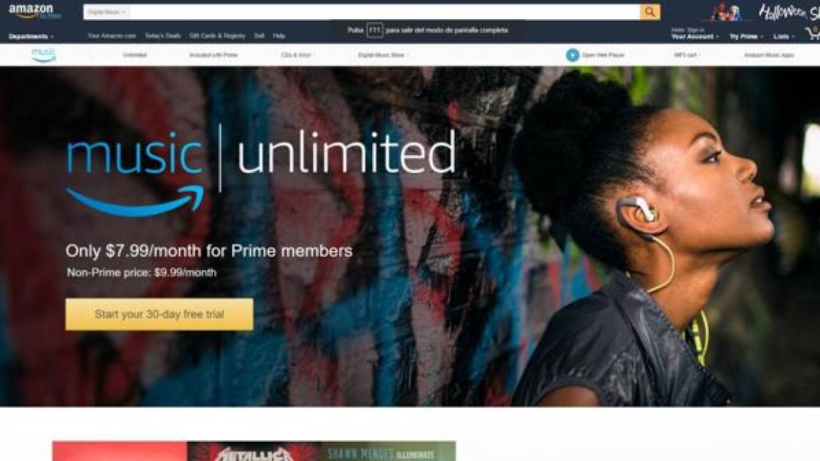 Amazon compite con Apple Music y Spotify: Lanza Music Unlimited
