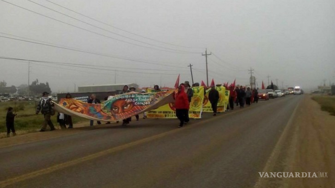 Vuelven a marchar jornaleros de San Quintín a un año de la huelga