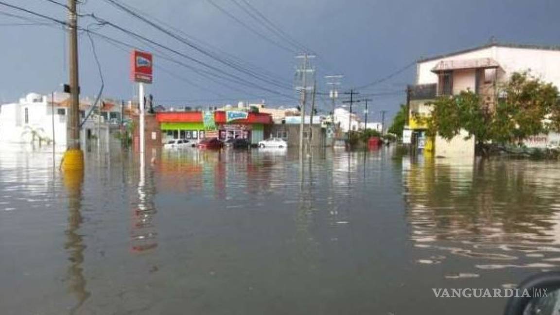 &quot;Jova&quot; deja inundaciones y caída de árboles en Mazatlán