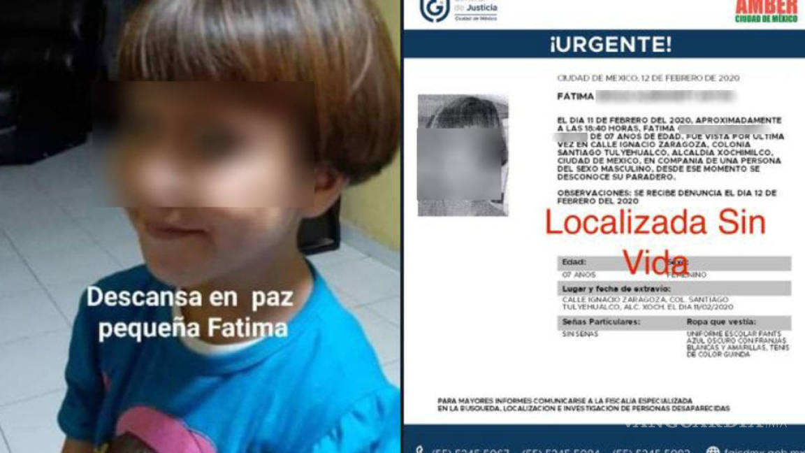 'Encontraron a mi sobrina de 7 años, asesinada, desnuda y torturada'; Fátima fue encontrada en una bolsa en Tláhuac