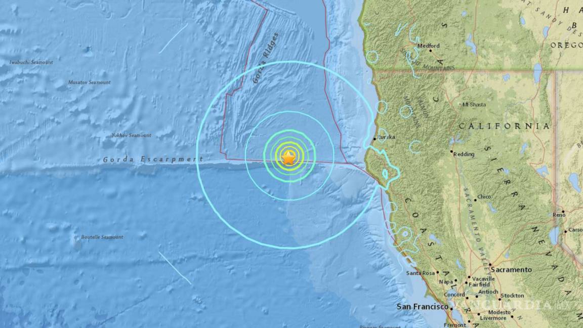 Un terremoto de 6,5 sacude la costa norte de California