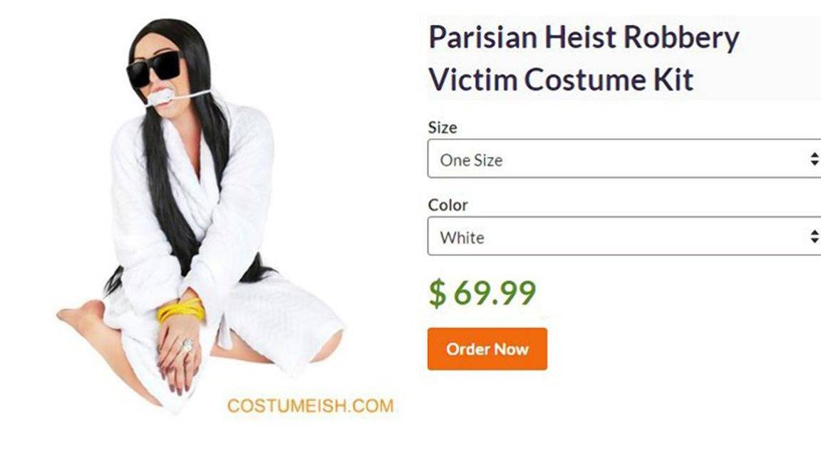 Lanzan disfraz de Halloween de Kim Kardashian secuestrada