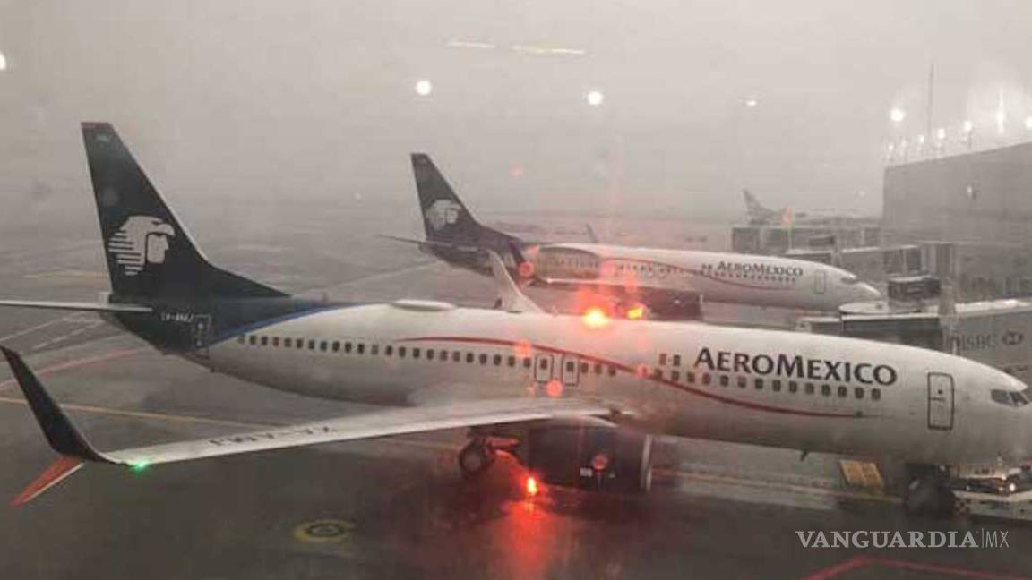 Suspende operaciones el Aeropuerto de la CDMX por lluvias
