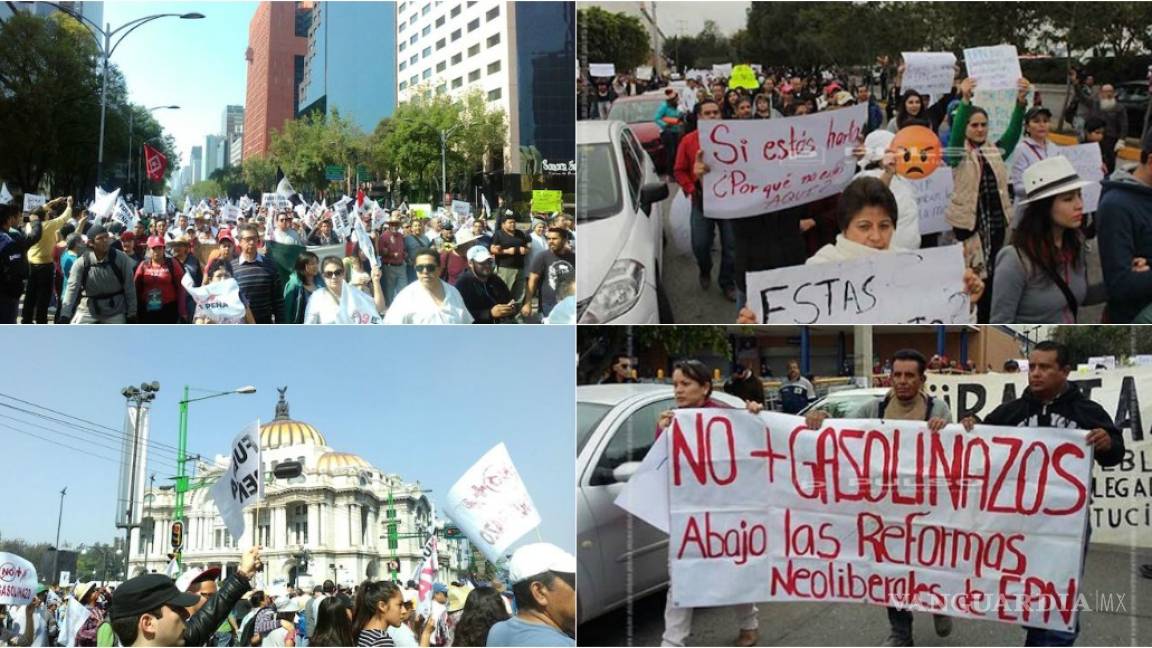 'Ya vamos llegando y Peña está temblando': Manifestantes se reúnen en el Ángel de la Independencia