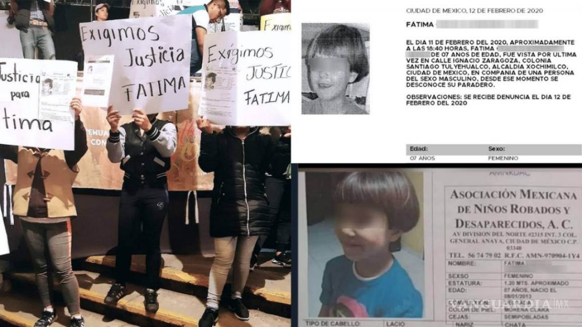 Ofrece FGJ 2 mdp por información de la mujer que se llevó a Fátima, niña asesinada en Tulyehualco