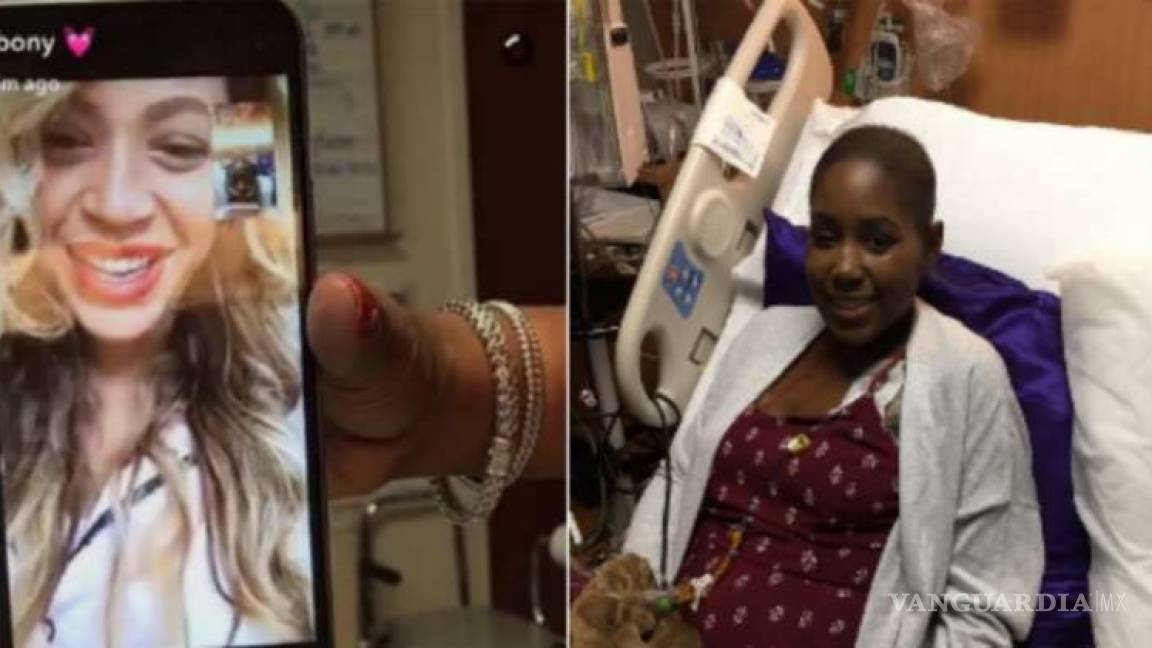 Sorprende Beyoncé a joven enferma de cáncer con una videollamada