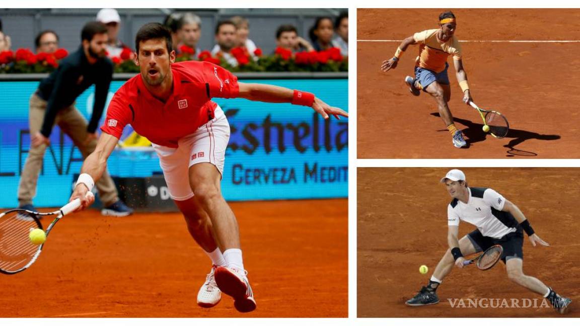 Djokovic, Nadal y Murray pasan a los cuartos de final en Madrid