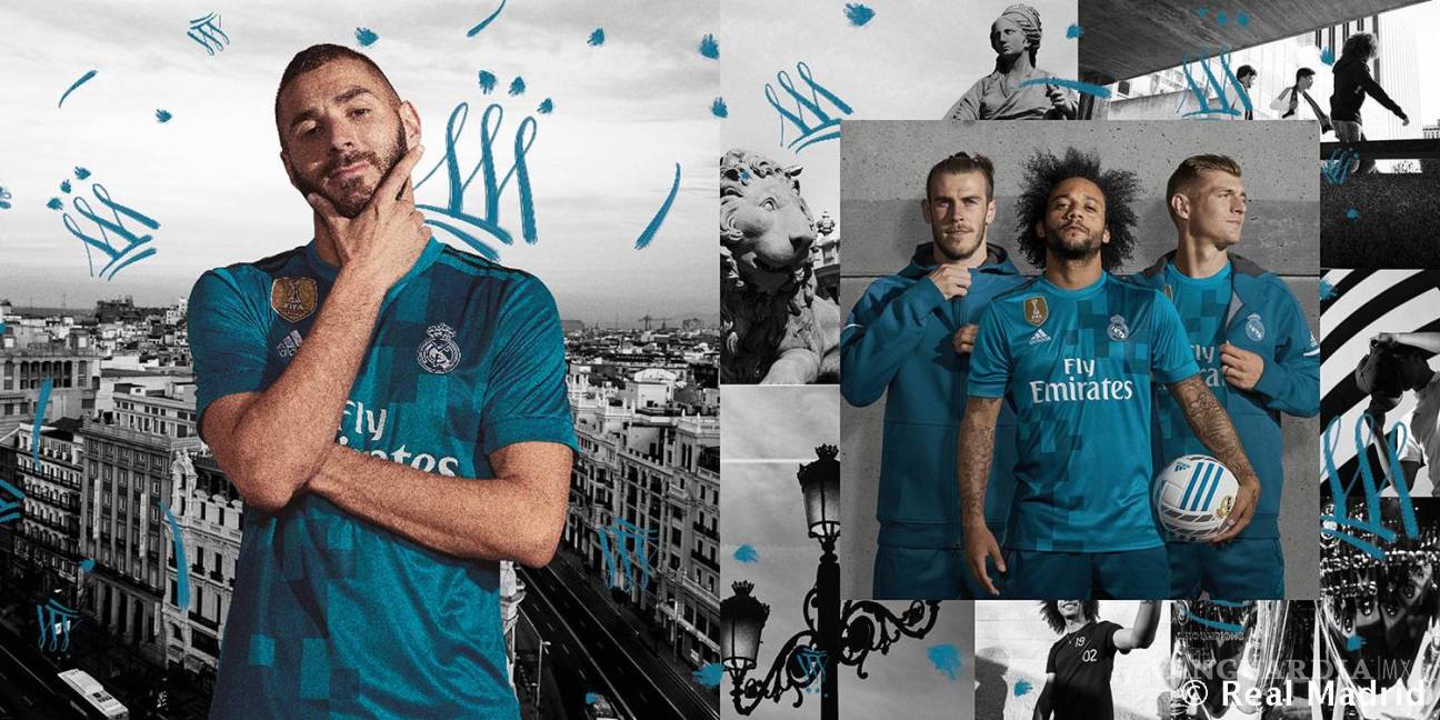 $!Tercer uniforme del Real Madrid es azul celeste y diseñado por aficionados