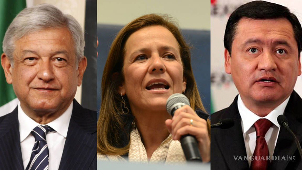 AMLO, Zavala y Osorio, a la cabeza rumbo a 2018