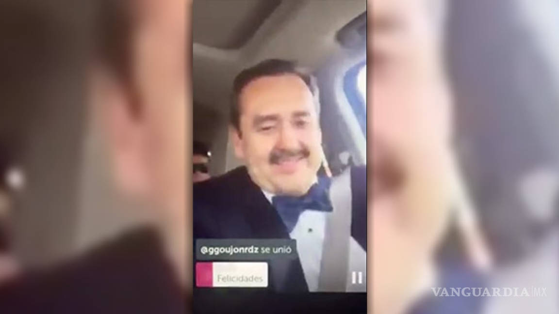 Alcalde de Monclova transmite por Periscope trayecto a la boda de su hijo