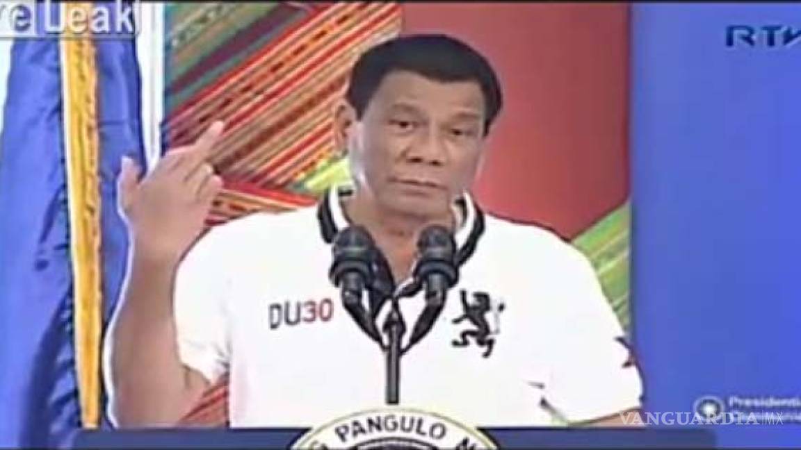 ¡Fuck you!, dice el Presidente de Filipinas a la UE por criticar su guerra contra las drogas (VIDEO)