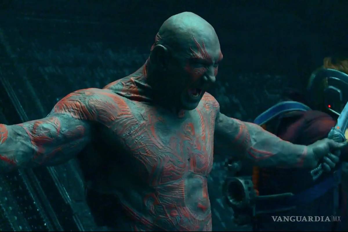 La línea ‘¿Porqué es Gamora?’ fue totalmente improvisada por Dave Bautista La línea ‘¿Porqué es Gamora?’ fue totalmente improvisada por Dave Bautista