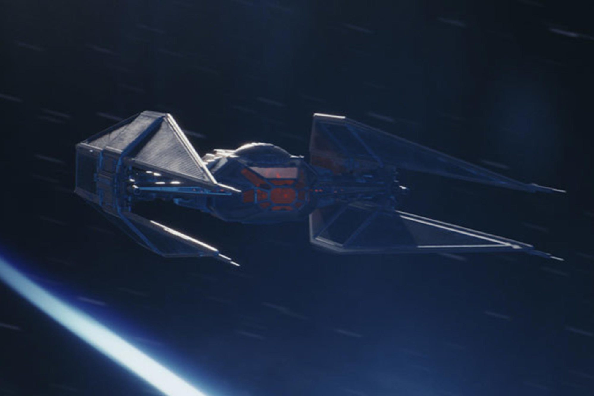 $!Primera imágen del “TIE Silencer” de Kylo Ren en “Star Wars VIII: Los últimos Jedi”