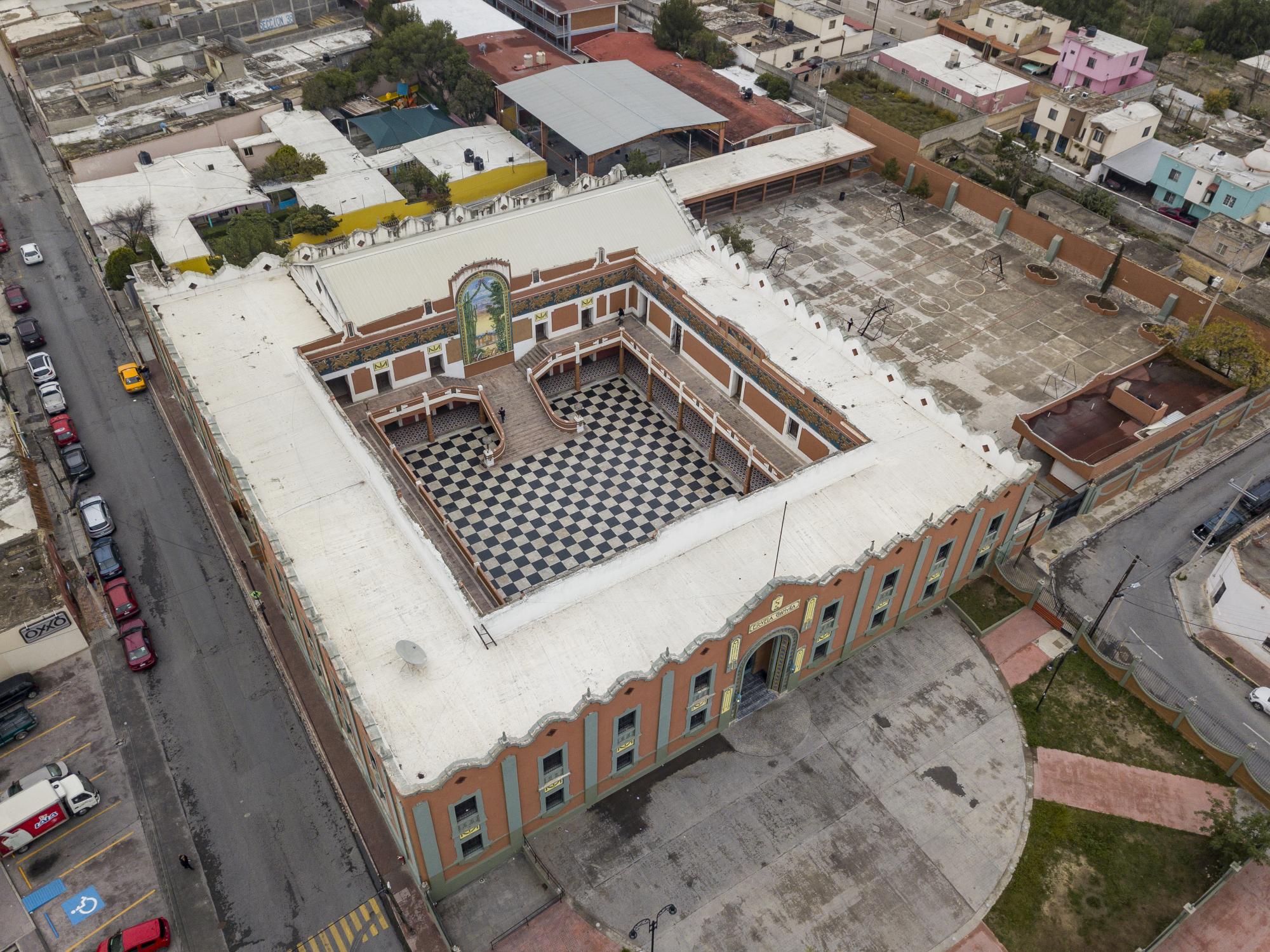 $!Vista panorámica de la escuela que edificaron Zeferino Domínguez y Blas Cortinas.