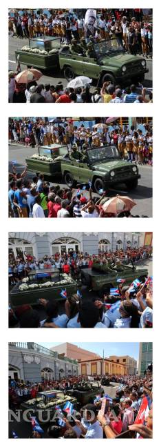 $!Cenizas de Fidel Castro llegan a Santiago de Cuba para ser sepultadas