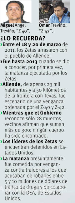 $!Publicarán nueva versión sobre matanza de Allende, Coahuila