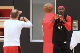 Jugadores de Raptors de Toronto ya entrenan en sus instalaciones