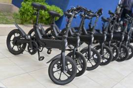 Las treinta bicicletas eléctricas las usara la Dirección de Seguridad Pública, para reforzar la vigilancia en la zona centro.