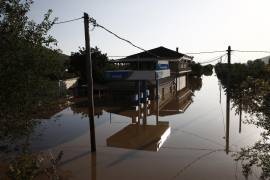 En la región de Karditsa se presentaron las más fuertes inundaciones tras las fuertes lluvias registradas en Grecia.