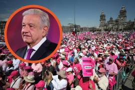 El presidente López Obrador reconoció que hubo un lleno total en el Zócalo de la Ciudad de México, sin embargo esto fue derivado a los manifestantes que ya estaban en la explanada.