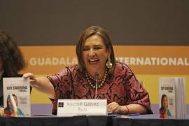 Xóchitl Gálvez, Precandidata Opositora a la Presidencia, participo en el debate “Retos frente a la Erradicación de la Pobreza en México”, en la edición 37 de la FIL de Guadalajara.