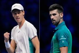 Jannik Sinner y Novak Djokovic cosecharon triunfos individuales en la Gran Final de las ATP Finals.