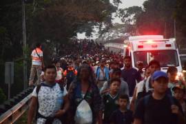 El “Viacrucis Migrante” partió el domingo pasado desde Tapachula, Chiapas, y avanza hacia la Ciudad de México donde se prevé que los integrantes protesten por los 40 migrantes fallecidos en el incendio de Ciudad Juárez.