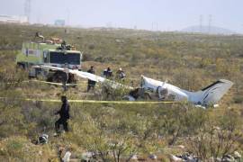 La avioneta se estrelló este viernes antes de aterrizar en el Aeropuerto de Ramos Arizpe.