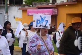5/06/2023. Habitantes de San Cristóbal de las Casas llevaron a cabo la marcha por la paz para hacer un llamado a las autoridades que garanticen la justicia y la paz en sus comunidades azotadas por la violencia.
