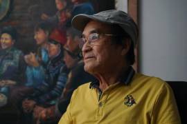 Zeng Fanzhi, un arquitecto jubilado convertido en artista, en su estudio en Shenzhen, China, en la provincia de Guangdong. Zeng retrató la política cero-COVID de China para capturar un momento único en la historia.