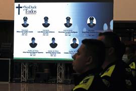 La Policía Nacional de Colombia homenajeó este sábado a los siete agentes asesinados en una emboscada en el departamento del Huila.
