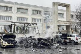 Autoridades rusas de Belgorod difundieron algunas imágenes de las áreas afectadas por los bombardeos ucranianos.