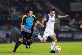 Hedgardo Marín celebra su gol temprano que adelantó a Cancún FC en el emocionante empate 1-1 contra Atlante en la Final de Ida del Campeón de Campeones.