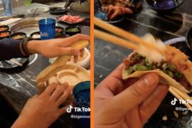 Jóvenes hacen tacos en restaurante coreano. Video se hace viral en redes sociales.