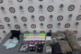 La droga fue asegurada en una empresa de paquetería en el municipio de Santa Catarina, Nuevo León, informó la Fiscalía General de la República/FOTO: CORTESÍA
