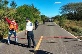 Autoridades localizaron los cuerpos de dos menores de edad en una carretera del Istmo de Tehuantepec.
