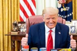 Posa Trump con frijoles en medio de ‘boicot’