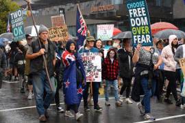 Ni estas medidas de presión no violentas ni el temporal que azota desde Wellington, con fuertes lluvias y vientos de hasta 130 kilómetros por hora, hicieron desistir a los cientos de manifestantes