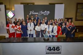 La Cruz Roja de Saltillo, por su labor incansable a lo largo de 79 años en la ciudad, recibió el reconocimiento.