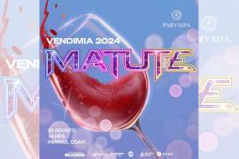 Matute será la estrella principal de la Vendimia Parvada 2024, después de que el próximo 25 de mayo se presente Carlos Rivera en el mismo lugar.