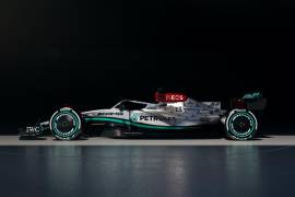 El equipo Mercedes-AMG Petronas presentó el nuevo W13, su bólido con el que buscará recuperar el título mundial de Fórmula Uno. Mercedes team/Twitter